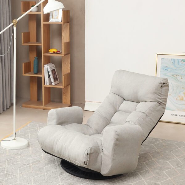 Adjustable head and waist game chair lounge chair in the living room 360 degree rotatable sofa chair - Image 16