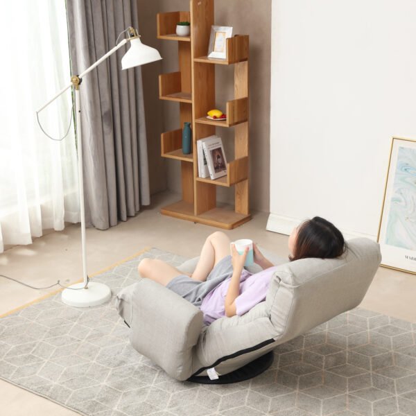 Adjustable head and waist game chair lounge chair in the living room 360 degree rotatable sofa chair - Image 12