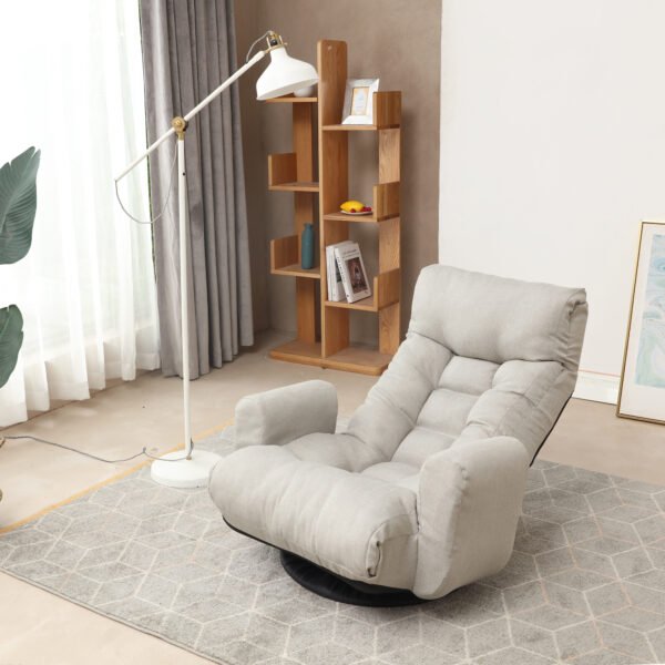 Adjustable head and waist game chair lounge chair in the living room 360 degree rotatable sofa chair - Image 7