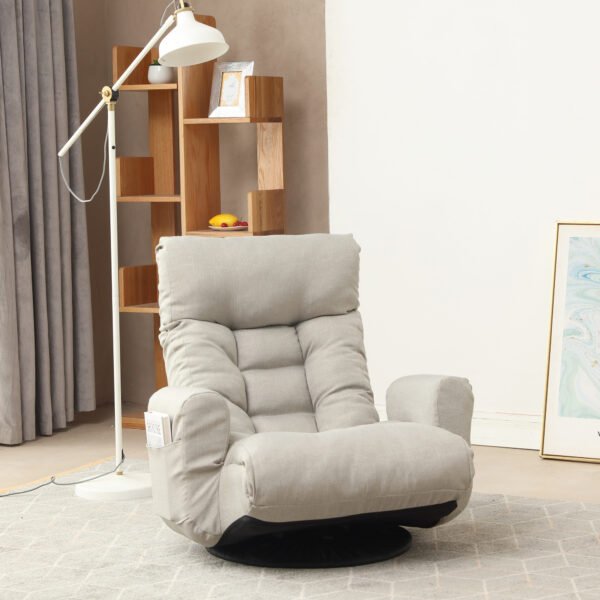 Adjustable head and waist game chair lounge chair in the living room 360 degree rotatable sofa chair - Image 17