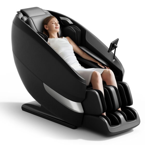 Luxile house massage chair recliner LCD touch screen with customizable functions and zero gravity mode fully assembled (black) - Image 13