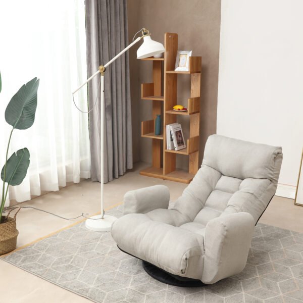 Adjustable head and waist game chair lounge chair in the living room 360 degree rotatable sofa chair - Image 15