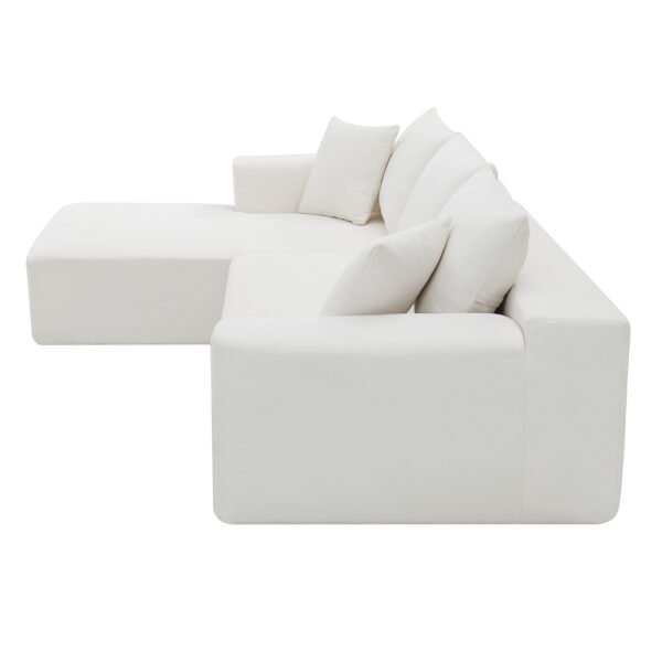 109*68" Modular Sectional Living Room Sofa Set Modern Minimalist Style Couch White - Image 18