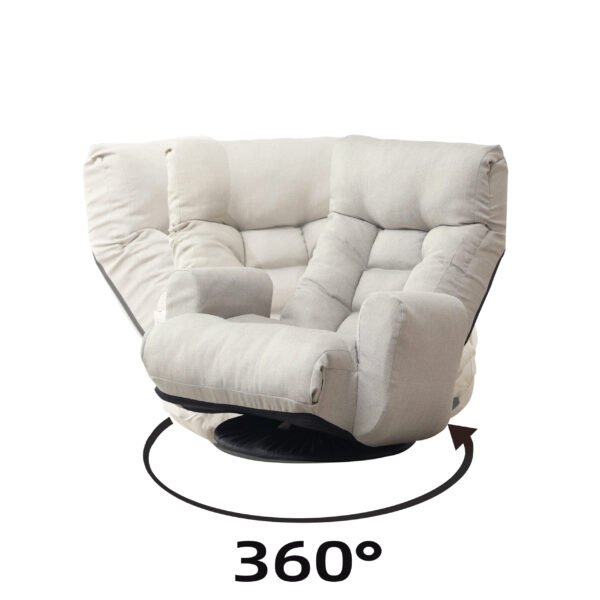 Adjustable head and waist game chair lounge chair in the living room 360 degree rotatable sofa chair - Image 3