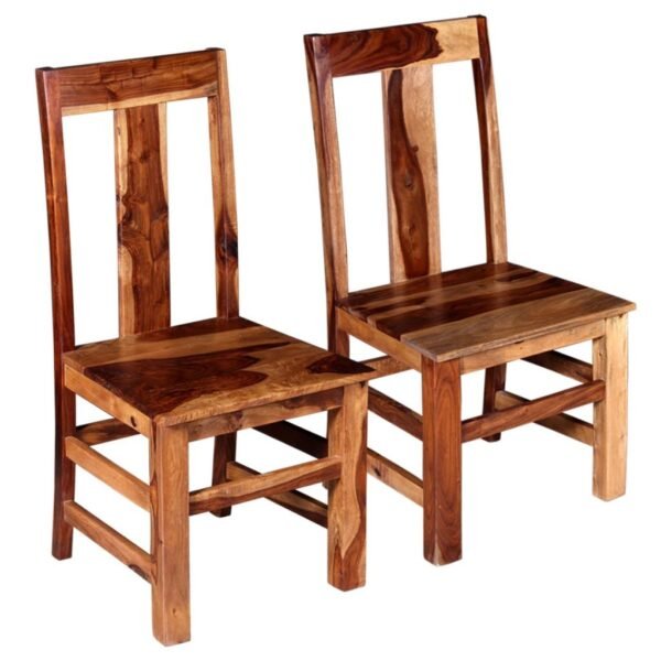 vidaXL 2/4/6x Solid Sheesham Wood Dining Chairs Rustic Home Kitchen Seating