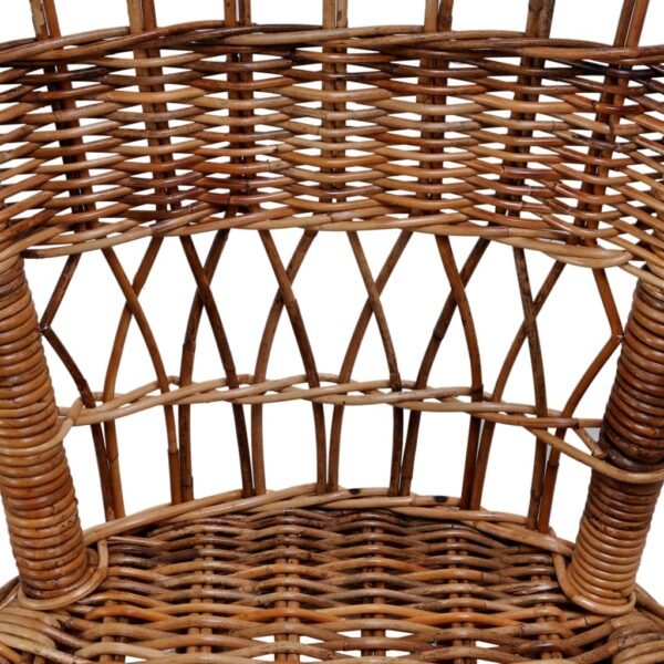 vidaXL Patio Chair Natural Rattan Brown - Image 3