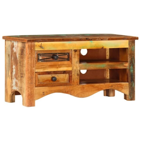 vidaXL TV Stand 31.5"x11.8"x15.7" Solid Wood Reclaimed - Image 2