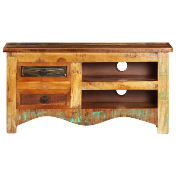 vidaXL TV Stand 31.5"x11.8"x15.7" Solid Wood Reclaimed - Image 5