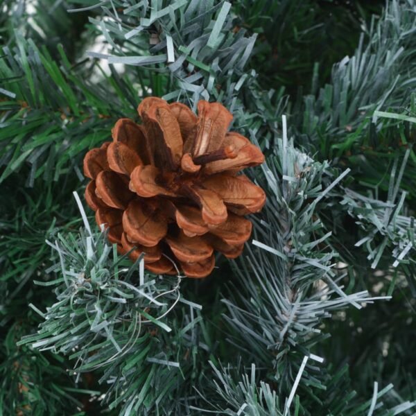 vidaXL Christmas Tree Frosted Artificial Xmas Tree with Pinecones Decoration - Image 5