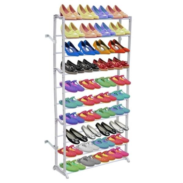 vidaXL 1/2x 40 Pair Free Standing 10 Tier Shoe Tower Rack Organizer Shelf