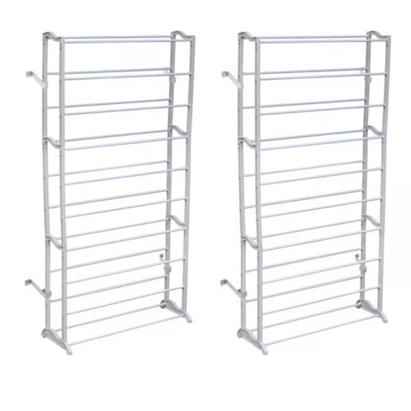 vidaXL 1/2x 40 Pair Free Standing 10 Tier Shoe Tower Rack Organizer Shelf - Image 4