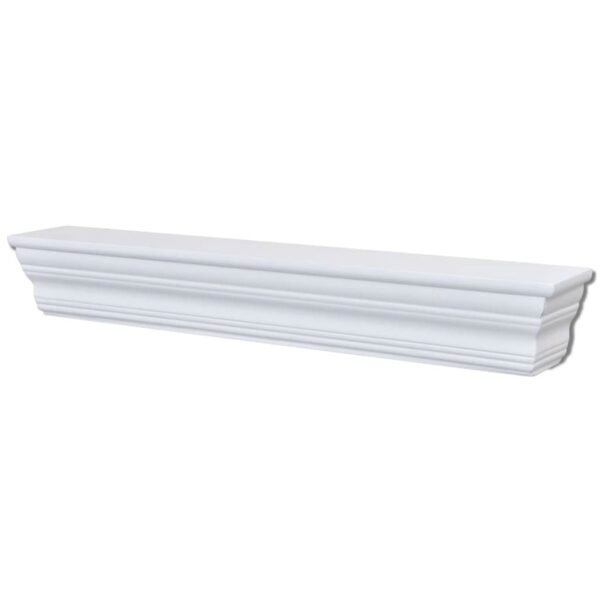 vidaXL Wall Shelves 2 pcs White - Image 3