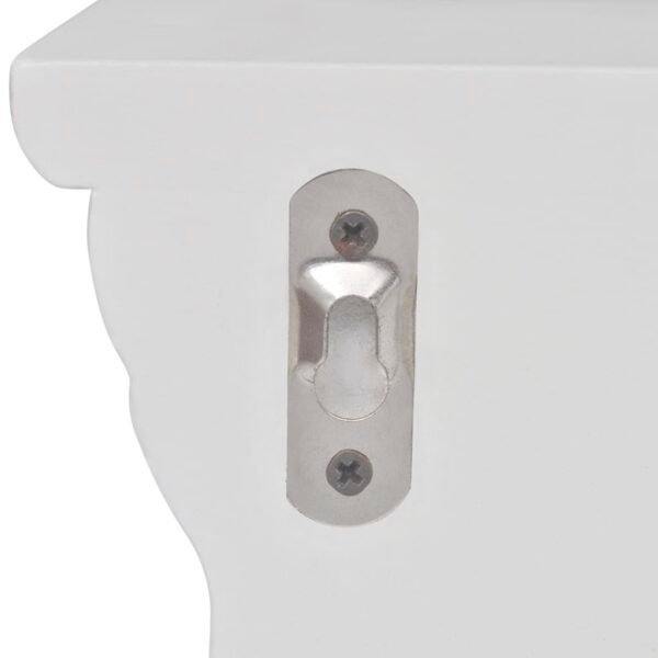 vidaXL Wall Shelves 2 pcs White - Image 5