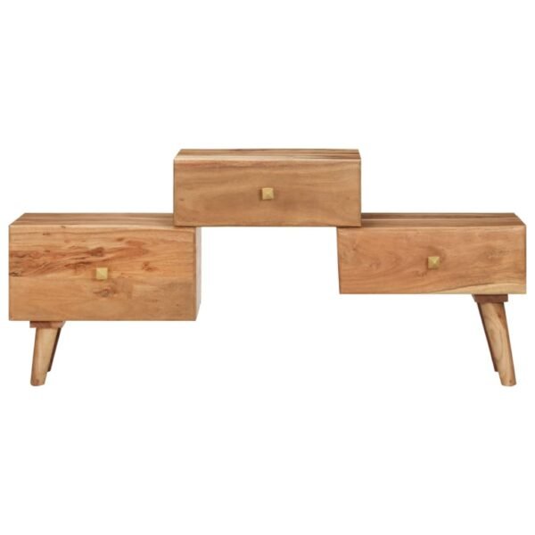 vidaXL TV Stand 42.5"x11.8"x19.3" Solid Wood Acacia