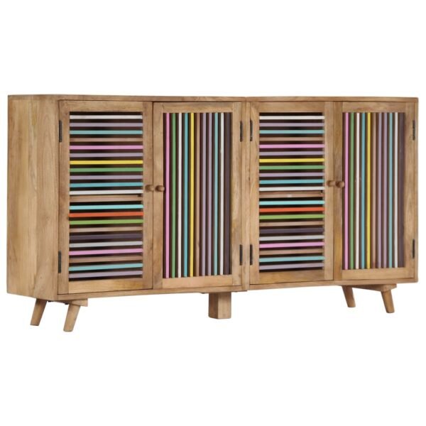 vidaXL Sideboard Storage Cabinet Buffet Sideboard Cabinet Solid Wood Mango - Image 2