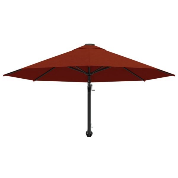 vidaXL Wall Mounted Outdoor Umbrella Parasol Patio Sunshade Garden Sun Shelter - Image 4