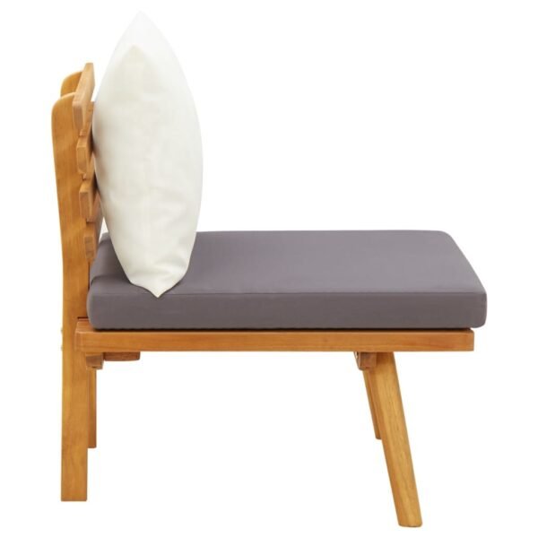 vidaXL Patio Chair with Cushions Solid Acacia Wood - Image 3