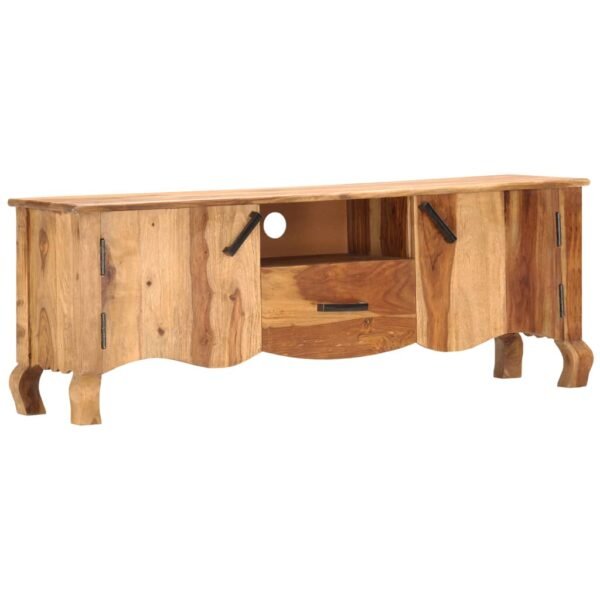 vidaXL TV Stand 45.3"x11.8"x16.5" Solid Wood Sheesham