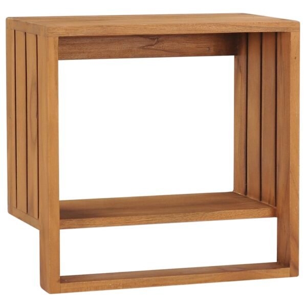 vidaXL Wall-mounted Towel Rack 13.8"x7.9"x13.8" Solid Teak Wood