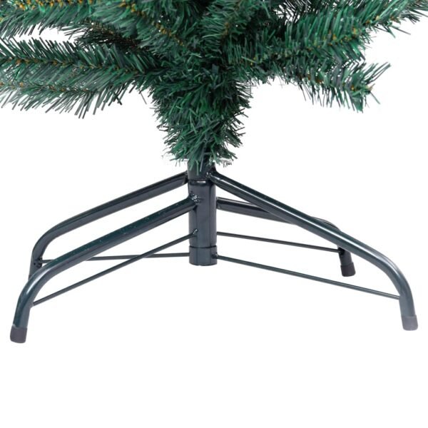 vidaXL Slim Artificial Christmas Tree with Stand Green 6 ft PVC