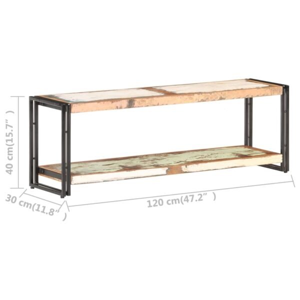 vidaXL TV Stand 47.2"x11.8"x15.7" Solid Wood Reclaimed - Image 5