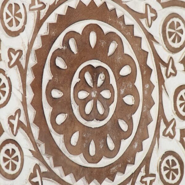 vidaXL Hand-Carved Wall Panels 2 pcs MDF 15.7"x15.7"x0.6" - Image 3