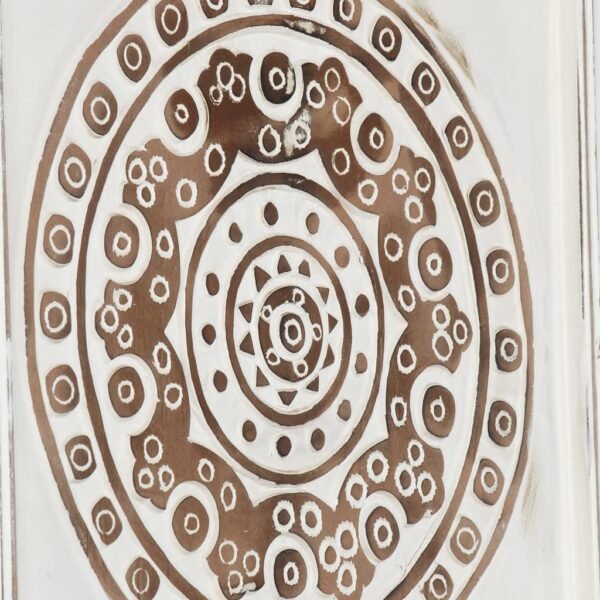 vidaXL Hand-Carved Wall Panels 2 pcs MDF 15.7"x15.7"x0.6" - Image 4