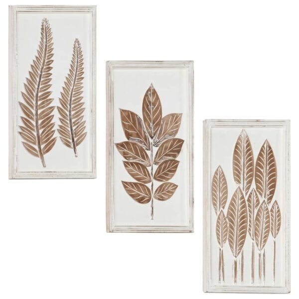 vidaXL Hand-Carved Wall Panels 3 pcs MDF 15.7"x23.6"x0.6" - Image 2