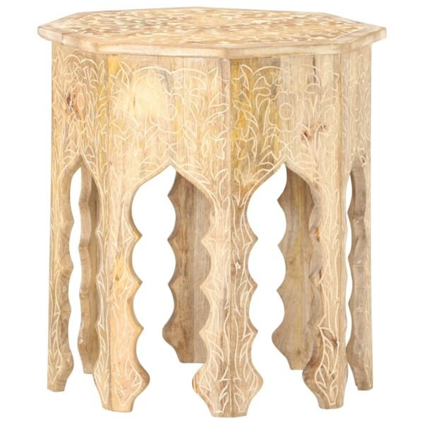 vidaXL Side Table Ø18.9" Solid Mango Wood