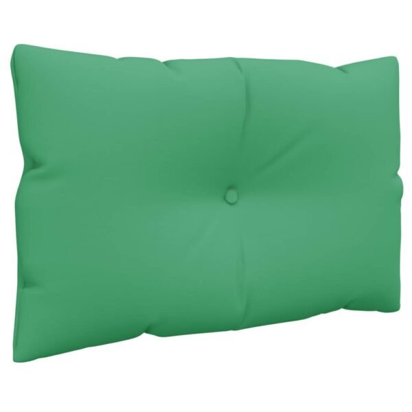 vidaXL Pallet Cushions 2 pcs Green Fabric - Image 5