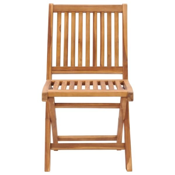 vidaXL Folding Patio Chairs 2 pcs Solid Teak Wood - Image 2