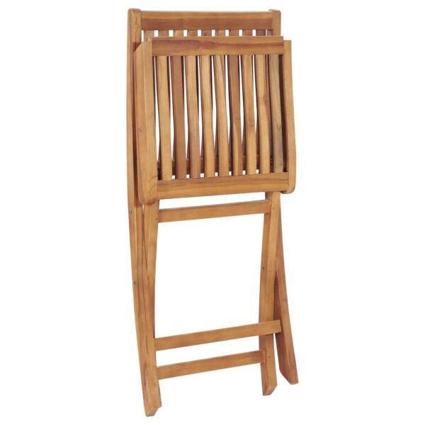 vidaXL Folding Patio Chairs 2 pcs Solid Teak Wood - Image 5