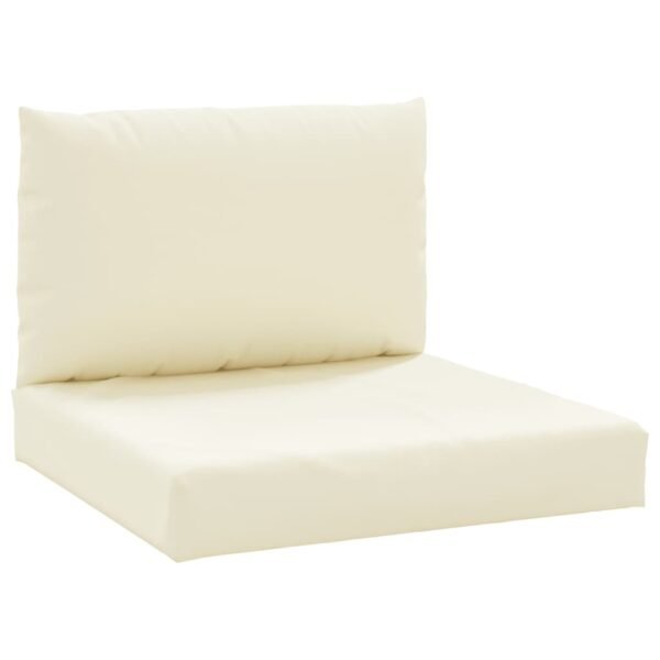 vidaXL Pallet Cushions 2 pcs Cream White Oxford Fabric - Image 2