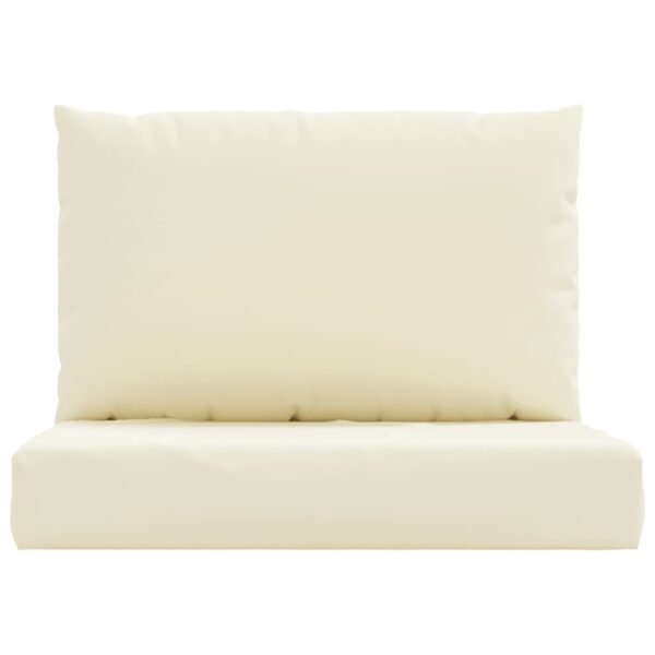 vidaXL Pallet Cushions 2 pcs Cream White Oxford Fabric - Image 4