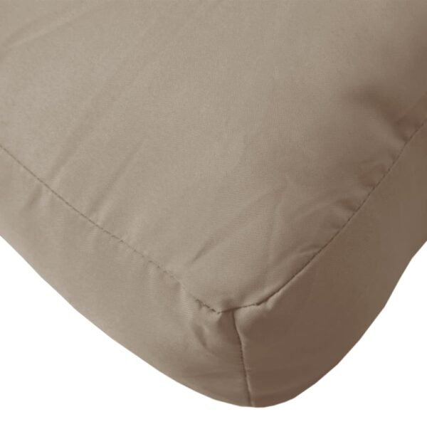 vidaXL Pallet Cushion Taupe 23.6"x23.6"x3.1" Oxford Fabric - Image 5