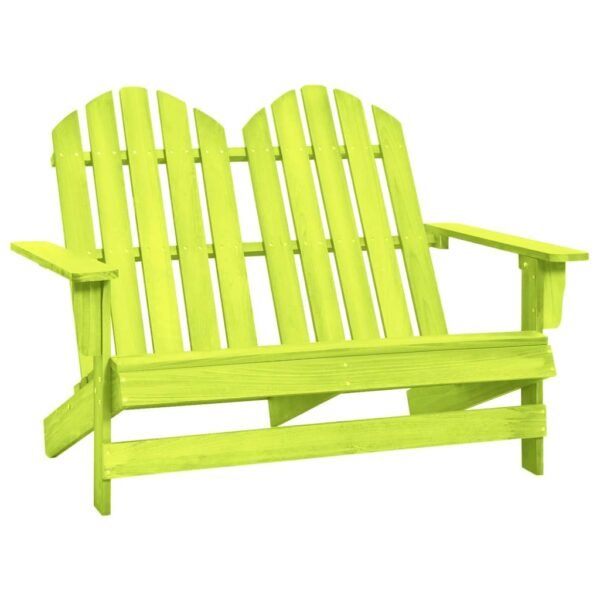 vidaXL 2-Seater Patio Adirondack Chair Outdoor Furniture Seat Solid Wood Fir - Image 4