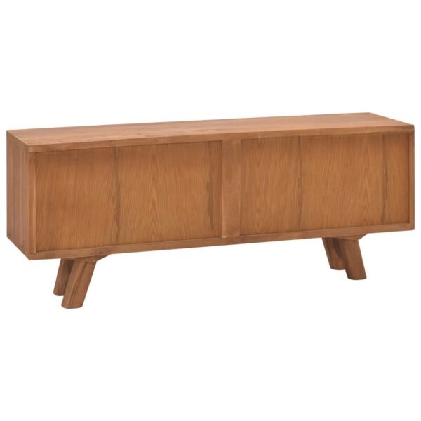 vidaXL TV Stand 43.3"x11.8"x17.7" Solid Wood Teak - Image 5