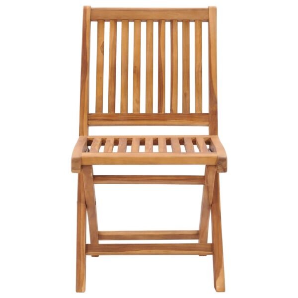 vidaXL Folding Patio Chairs with Cushions 6 pcs Solid Teak Wood - Image 4