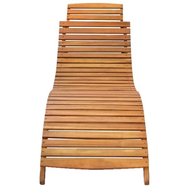 vidaXL Sun Loungers 2 pcs with Cushions Solid Acacia Wood - Image 2