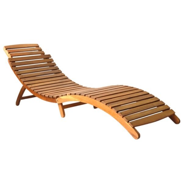 vidaXL Sun Loungers 2 pcs with Cushions Solid Acacia Wood