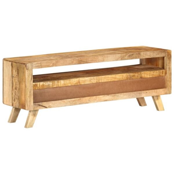 vidaXL TV Stand 43.3"x11.8"x15.7" Solid Wood Mango - Image 3