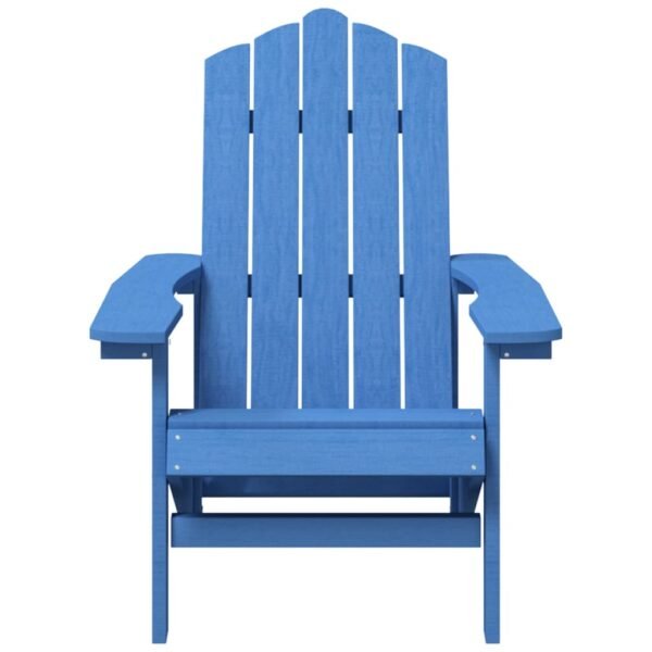 vidaXL Patio Adirondack Chairs 2 pcs HDPE Aqua Blue - Image 3