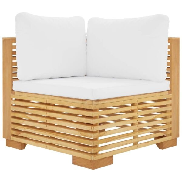 vidaXL 10 Piece Patio Lounge Set with Cushions Solid Wood Teak - Image 4