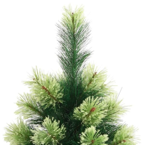 vidaXL Artificial Hinged Christmas Tree with Stand 82.7" - Image 4