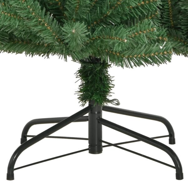 vidaXL Artificial Hinged Christmas Tree with Stand Green 47.2" - Image 3