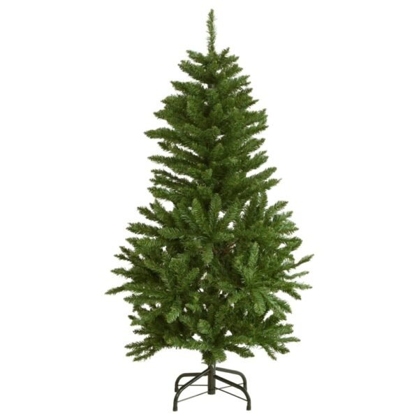 vidaXL Artificial Hinged Christmas Tree with Stand Green 47.2" - Image 2