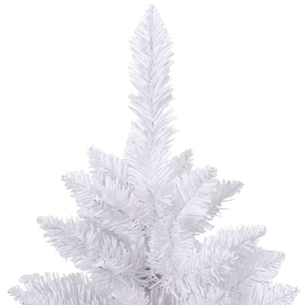 vidaXL Artificial Hinged Christmas Tree with Stand White 47.2" - Image 4