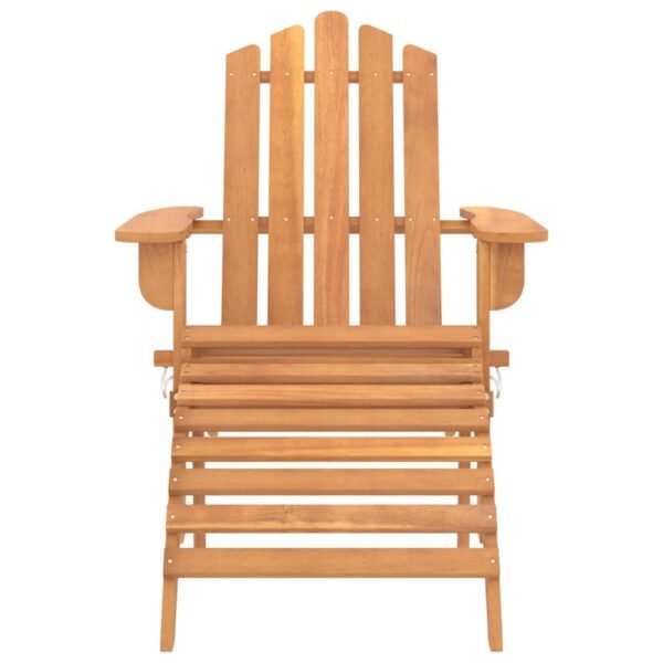 vidaXL Patio Adirondack Chairs with Footrests 2 pcs Solid Wood Acacia - Image 3