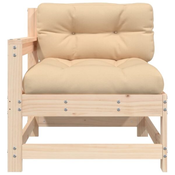 vidaXL Patio Chair with Cushions Solid Wood Pine - Image 2