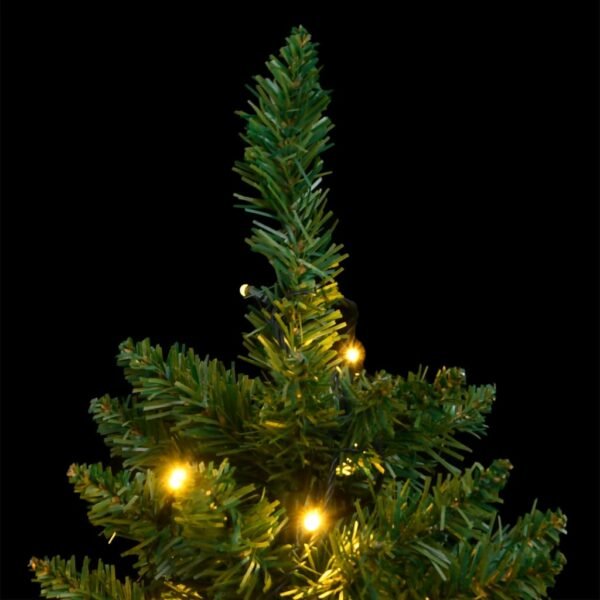 vidaXL Artificial Hinged Christmas Tree 150 LEDs 47.2" - Image 2